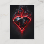 断固としたハート | Zechariah 7:9-12 KJVカードボックス 名刺 (正面)