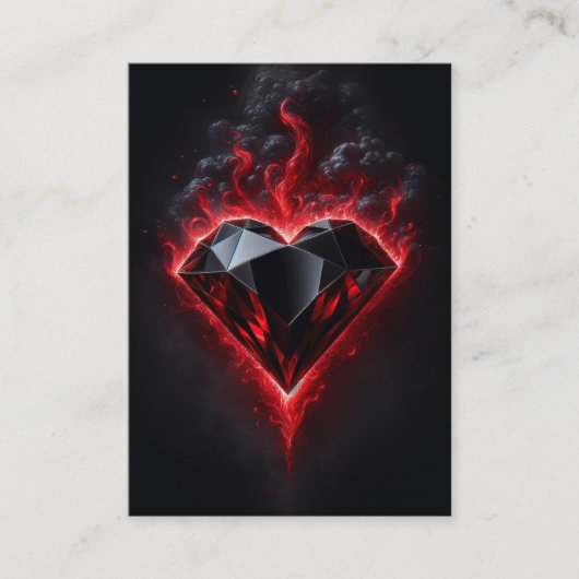 断固としたハート | Zechariah 7:9-12 KJVカードボックス 名刺 (正面)