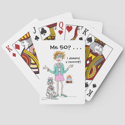 断定的な女性が50年のリカウント漫画を要求 トランプ (裏面)