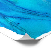 「断崖」抽象芸術水彩画ポスター ポスター (角)