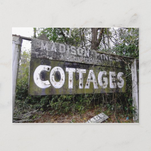 断念されたモーターインの印 ポストカード (正面)