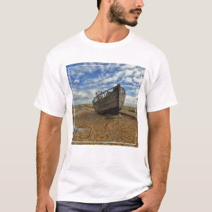 断念された木の漁船  Dungeness Tシャツ