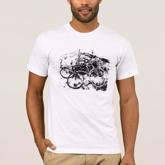 断念された自転車 Tシャツ (正面)