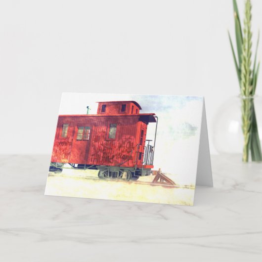 断念された車掌車 カード (正面)