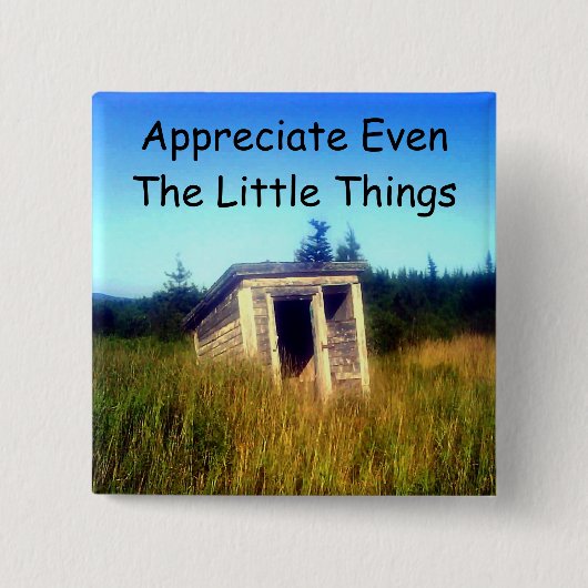 断念された離れ家ボタン 缶バッジ (正面)