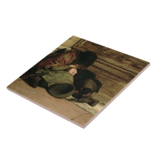 断念される、1903年 タイル (側面)