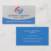 断熱スローガンの名刺 名刺 (正面/裏面)