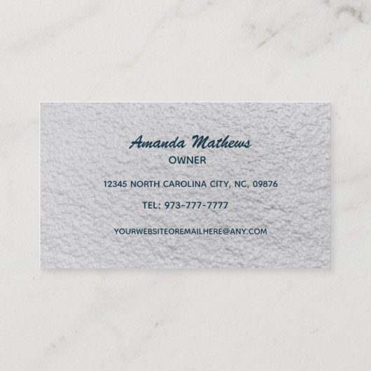 断熱スローガン名刺 名刺 (裏面)