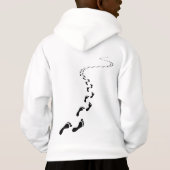 断片のフード付きスウェットシャツ (裏面)