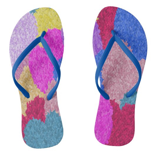 断片化されたハート絵画抽象芸術 ビーチサンダル (ソール)