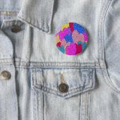 断片化されたハート絵画抽象芸術 缶バッジ (インサイチュ)