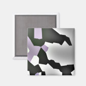 「断片化された夢」デジタル抽象芸術アート マグネット (正面/裏面)