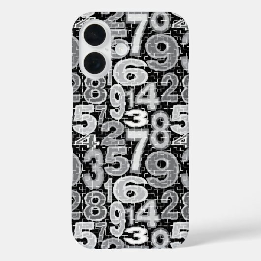 断片化された数値パターン Case-Mate iPhoneケース (裏面)