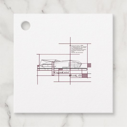 断片化された現実 – アーキテクチャ表現 フェイバータグ (正面)