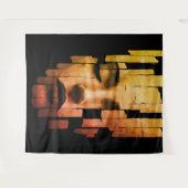 断片化セレニティシュールレアルデジタルポートレート タペストリー (正面(横))