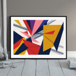 断片化パルス：幾何はっきりしたリズム ポスター