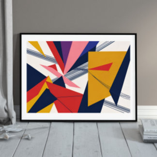 断片化パルス：幾何はっきりしたリズム ポスター