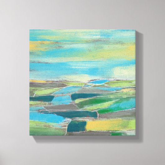 断片化フィールドI キャンバスプリント (正面)