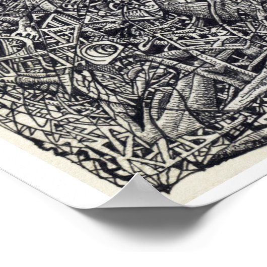 断片化、Brian Benson著 ポスター (角)