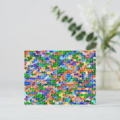 断片的なボウタイズスワール葉書 ポストカード (スタンド正面)