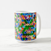 断片的な垂直ヘキソン旋回15ozマグカップ コーヒーマグカップ (正面右)