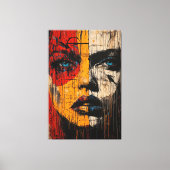 断片的な式コンテンポラリー表現者 キャンバスプリント (正面)