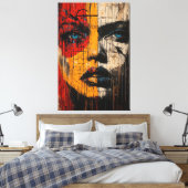 断片的な式コンテンポラリー表現者 キャンバスプリント (インサイチュ (寝室))