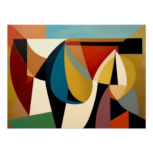 断片的な超現実的キュービズム ポスター (正面)