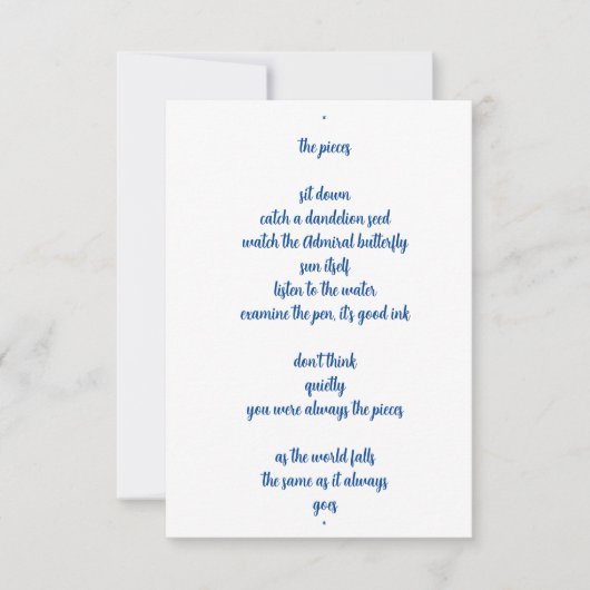 断片 サンキューカード (正面)