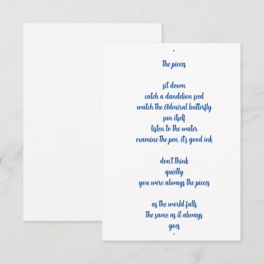 断片 サンキューカード (正面/裏面)