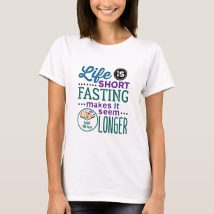 断続絶食OMADおもしろい引用文 Tシャツ