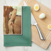 断言された純血種の競馬馬1978年 キッチンタオル (四つ折り)