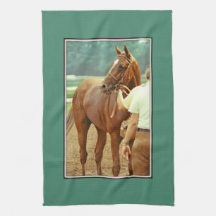 断言された純血種の競馬馬1978年 キッチンタオル