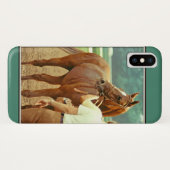 断言された純血種の競馬馬1978年 Case-Mate iPhoneケース (裏面(横))