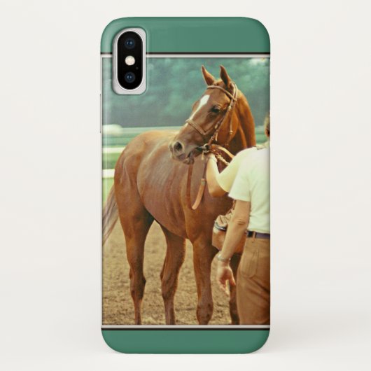 断言された純血種の競馬馬1978年 Case-Mate iPhoneケース (裏面)