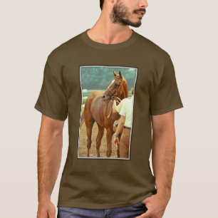 断言された純血種の競馬馬1978年 Tシャツ