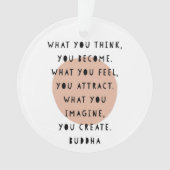 断言のオーナメントの仏の前向きな引用文 オーナメント (正面)