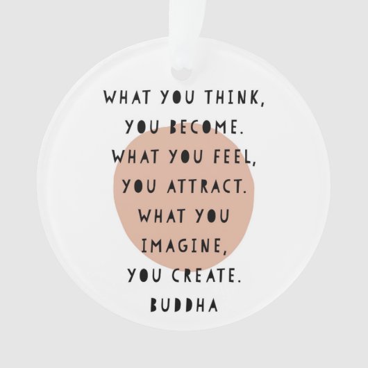 断言のオーナメントの仏の前向きな引用文 オーナメント (正面)