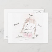 断言の郵便はがき ポストカード (正面/裏面)