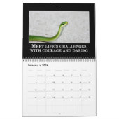 断言及び前向きで考えるなカスタムのメッセージ カレンダー (2月 2026)