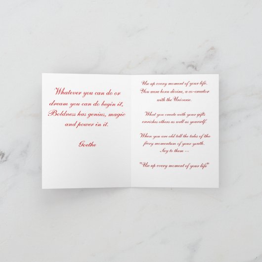 断言Notecardを踊る時間 カード (内部)