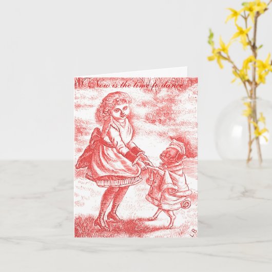 断言Notecardを踊る時間 カード (黄色い花)