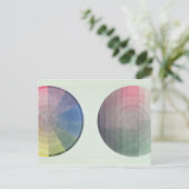 断面勉強及び長手断面の二つの断面 ポストカード (スタンド正面)