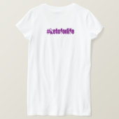 断食と太った爆弾のTシャツの間 Tシャツ (デザイン裏面)