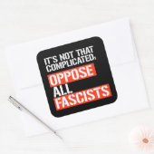 断食に反対する スクエアシール (封筒)