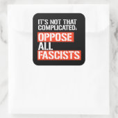 断食に反対する スクエアシール (バッグ)