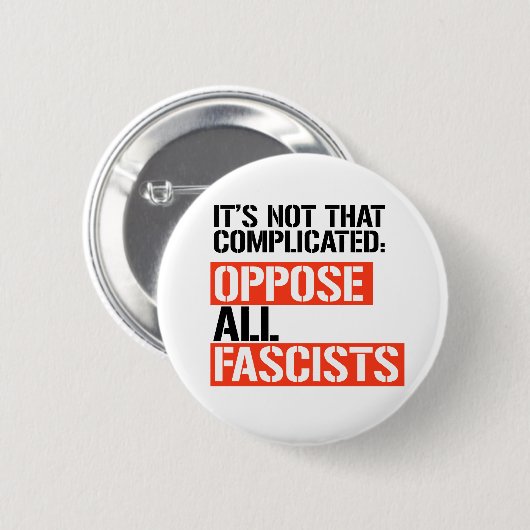 断食に反対する 缶バッジ (正面&裏面)