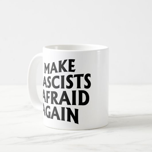 断食を再び恐れさせる コーヒーマグカップ (正面左)