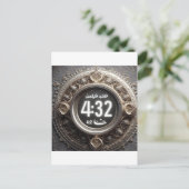 断食を受け入れる，イフタール，スホアとスピリチュアルの反射 ポストカード (スタンド正面)