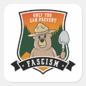 断食を防止できるのはユーザーのみ スクエアシール (正面)